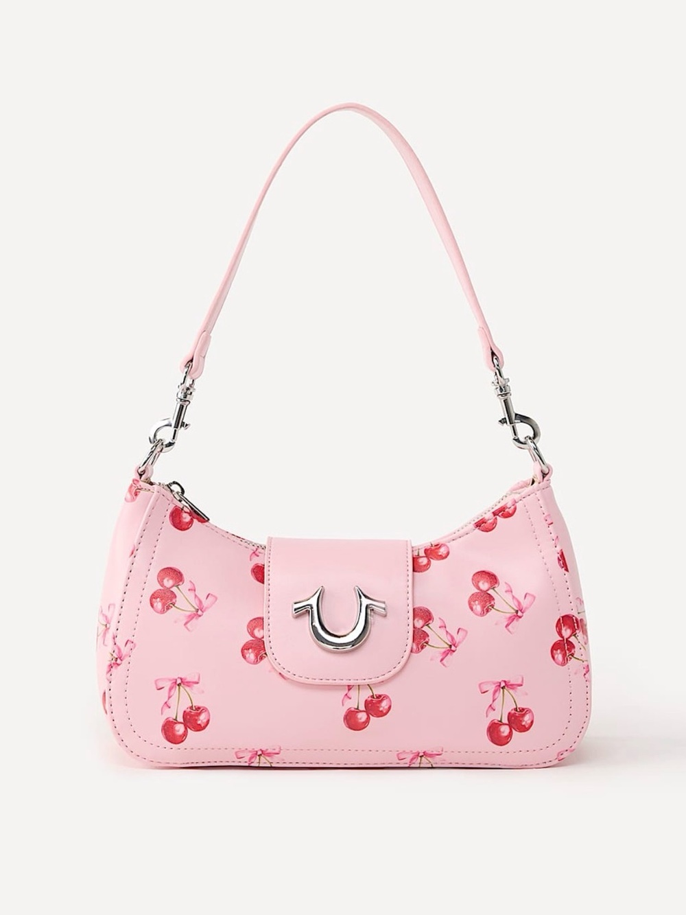 New Women's Authentic True Religion Purse Pink Cherry Travel Fashion Luxury